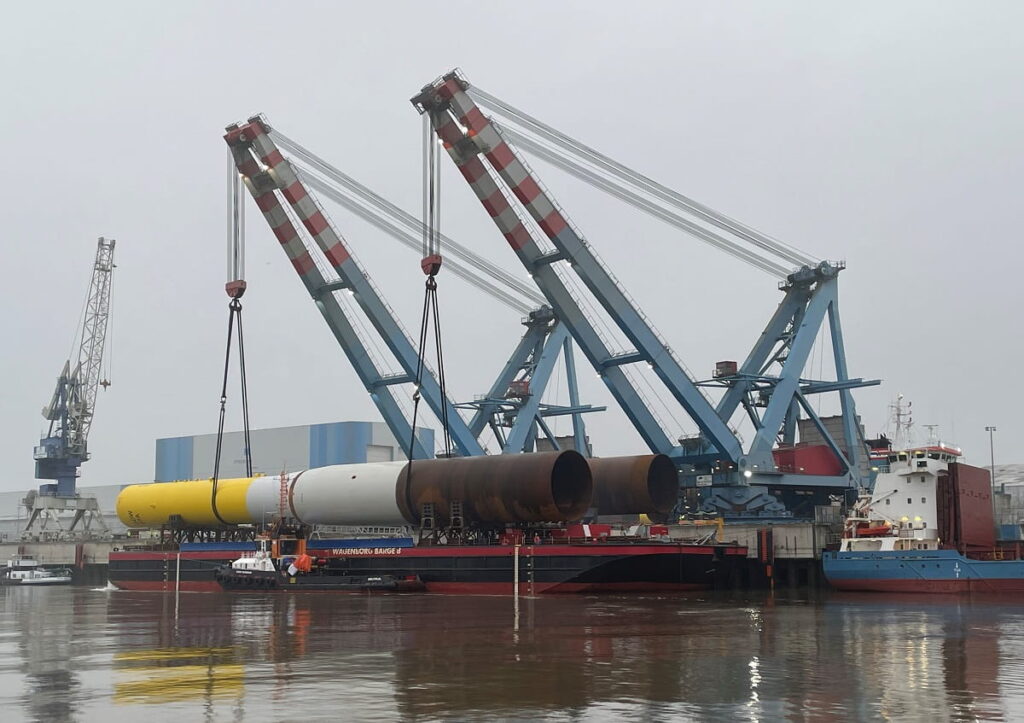 First foundations shipped for Orsted’s Gode Wind 3 site First foundations shipped for Orsted's Gode Wind 3 site