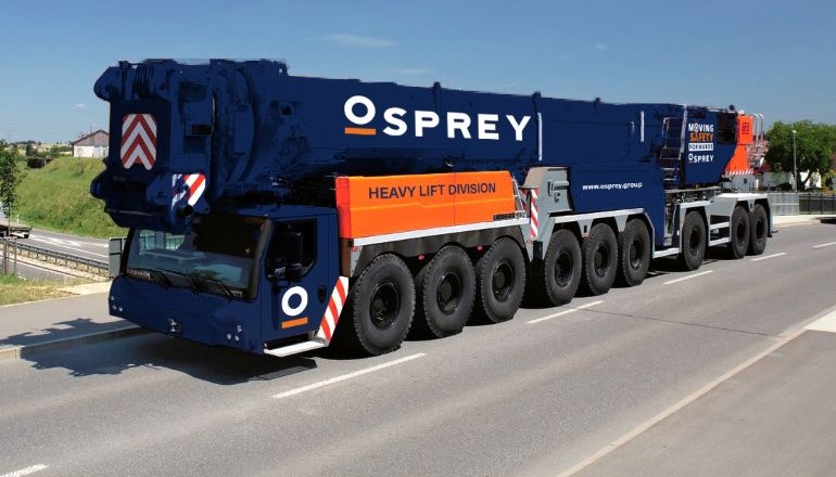 Osprey adds 800-tonne crane to lift fleet Osprey adds 800-tonne crane to lift fleet