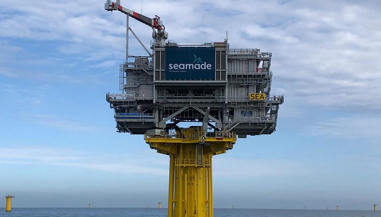SeaMade substations complete installation SeaMade substations complete installation