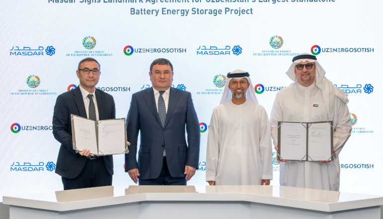 Masdar signs deal for Uzbekistan battery project Masdar signs deal for Uzbekistan battery project