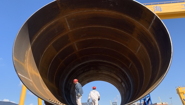 Chinese offshore giant receives first foundations