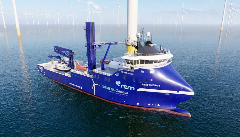 Rem Offshore his signed a long-term charter contract with Siemens Gamesa for its newbuild CSV Rem Energy