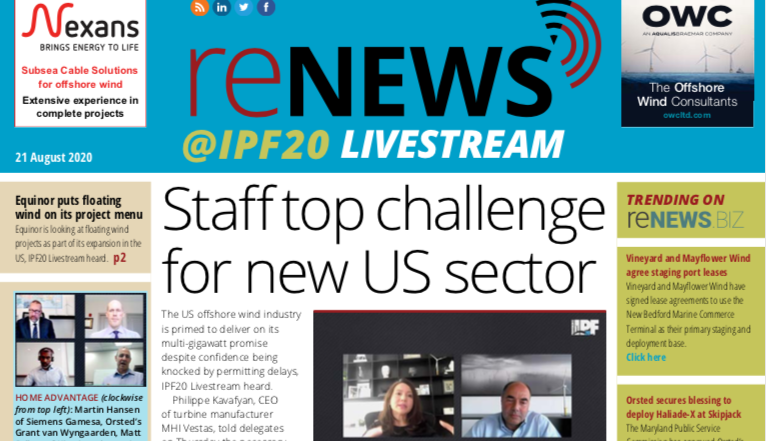 IPF20: Staff top challenge for US offshore IPF20: Staff top challenge for US offshore