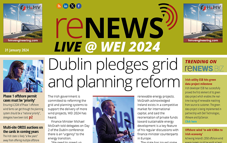 WEI24: Dublin pledges grid and planning reform