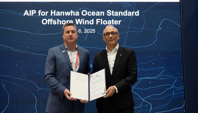 ABS approves Hanwha Ocean floating foundation ABS approves Hanwha Ocean floating foundation