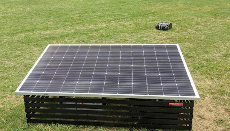 PV Powershed to charge robotic lawnmowers PV Powershed to charge robotic lawnmowers
