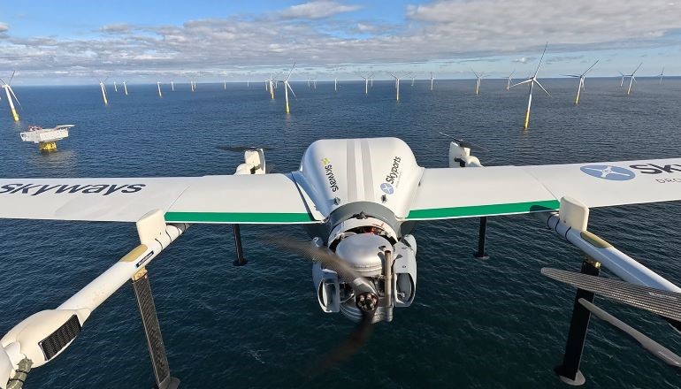 RWE pioneers offshore cargo drone deliveries RWE pioneers offshore cargo drone deliveries