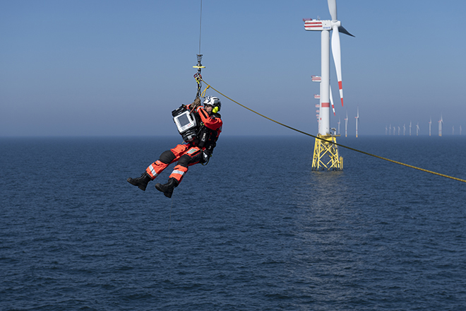RWE stages dramatic rescue exercise at Nordsee Ost