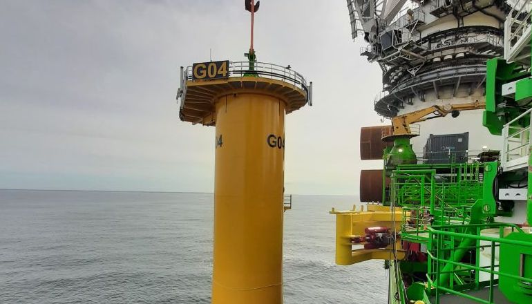 EDF hits monopile milestone at Saint-Nazaire EDF hits monopile milestone at Saint-Nazaire