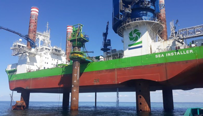 DEME installs Saint-Nazaire substation foundation DEME installs Saint-Nazaire substation foundation