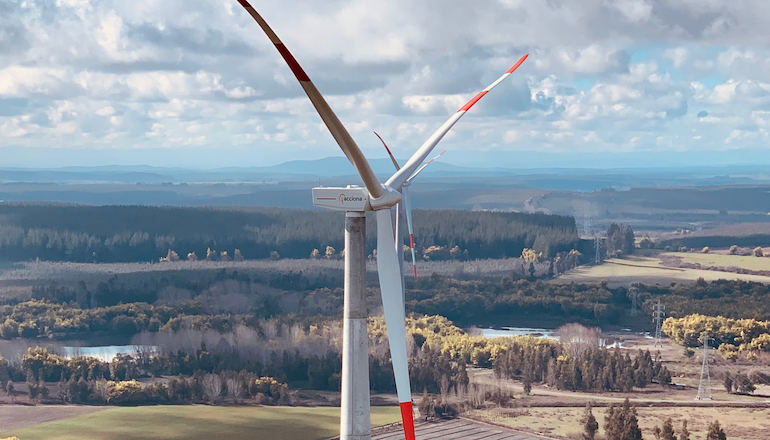Acciona's San Gabriel wind farm in the La Araucania region of Chile