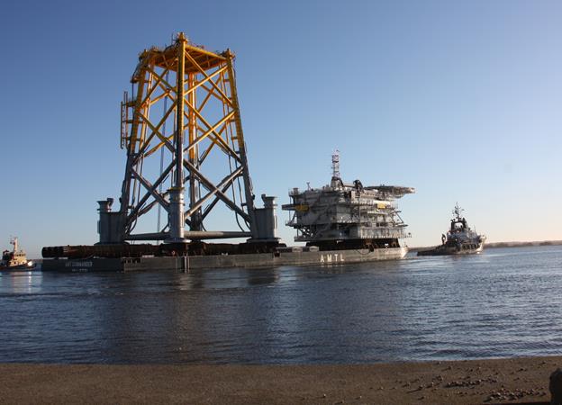 Sandbank substation sets sail