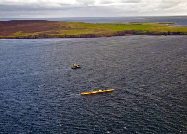 SR2000 tied to Orkney mooring