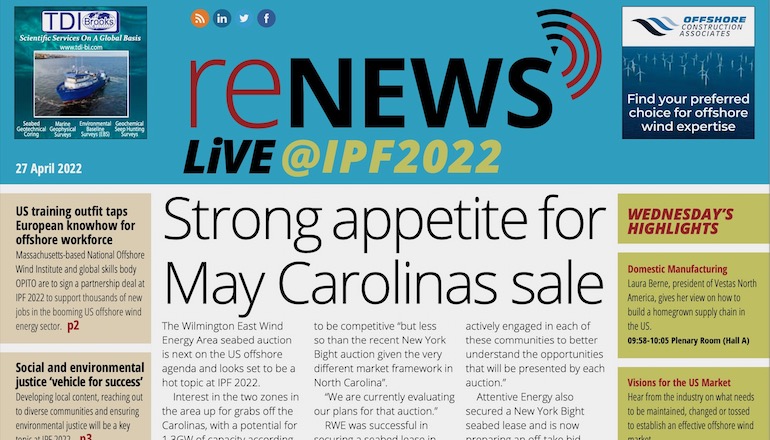 IPF2022: Strong appetite for May Carolinas sale
