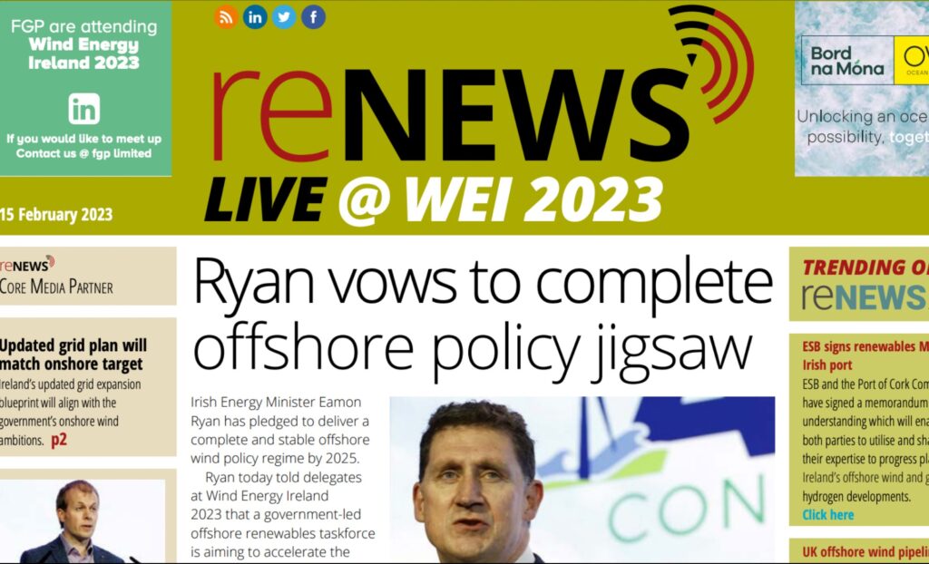 WEI 2023: Ryan vows to complete offshore policy jigsaw