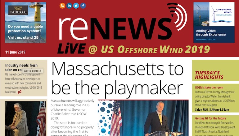 US Offshore Wind 2019 Digital Daily Day One US Offshore Wind 2019 Digital Daily Day One