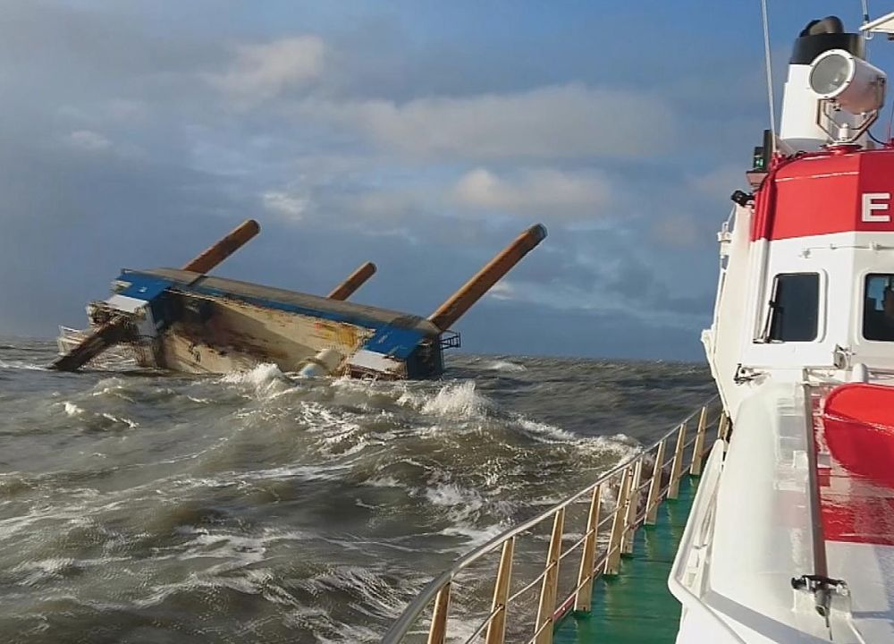 Sea Worker capsizes off Denmark