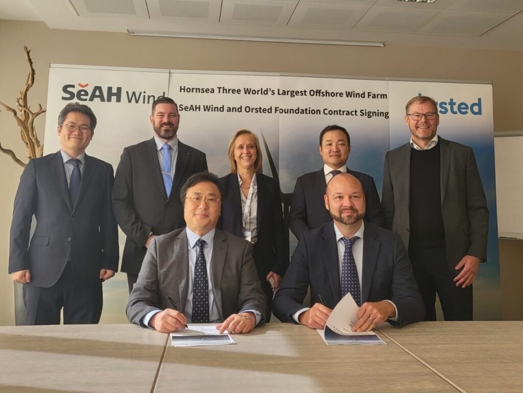 Haizea and SeAH sign Hornsea 3 monopile contracts