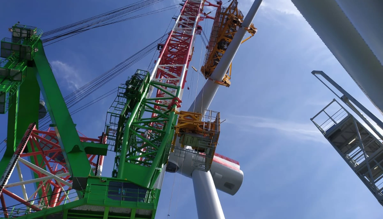 WATCH: DEME installs first turbine at SeaMade wind farm