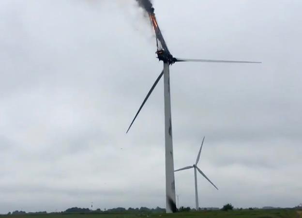 Vaisala pinpoints US wind areas most prone to lightning Fire hits Ransonmoor turbine