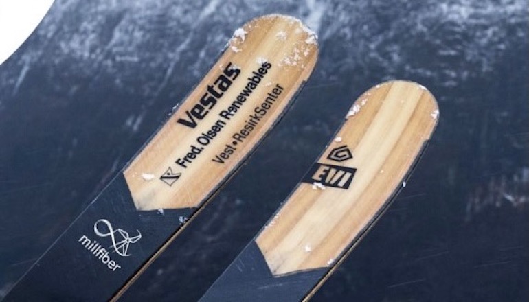 Vattenfall blades to become skis and snowboards Vattenfall blades to become skis and snowboards