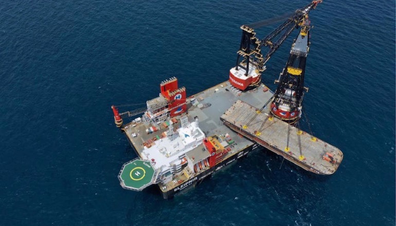 Heerema heavy lifter passes the test Heerema heavy lifter passes the test