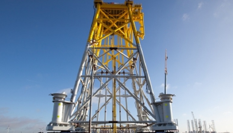Smulders loads out Deutsche Bucht substation jacket