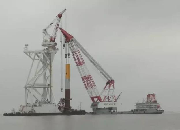 Chinese giant piles in at Binhai