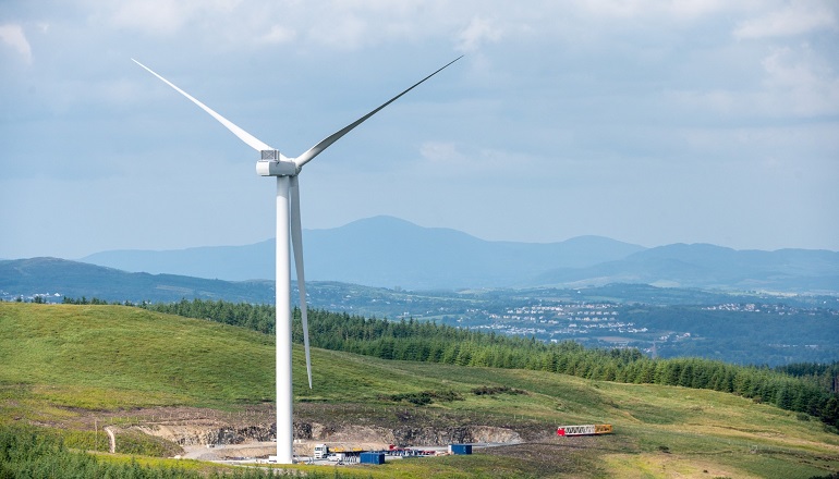 First turbine touches down at Irish wind farm