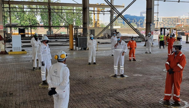 Work has started work on the production of the Hollandse Kust Zuid Beta offshore wind HVAC transformer station jacket and topside with steel-cutting ceremonies at both Eversendai Offshore and Drydocks World Dubai in the UAE