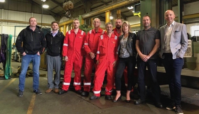 Yarmouth crew adds cog to the machine Yarmouth crew adds cog to the machine