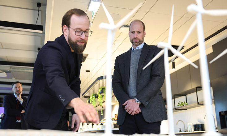 Prince William views energy park plans in Estonia