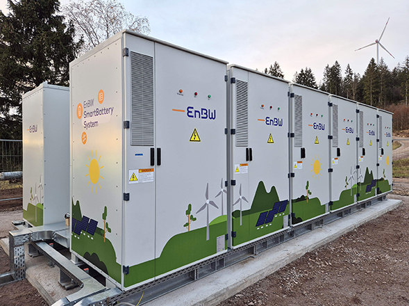 EnBW switches on debut wind farm battery