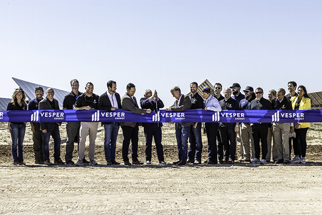 Vesper Energy cuts ribbon on 600MWac solar park