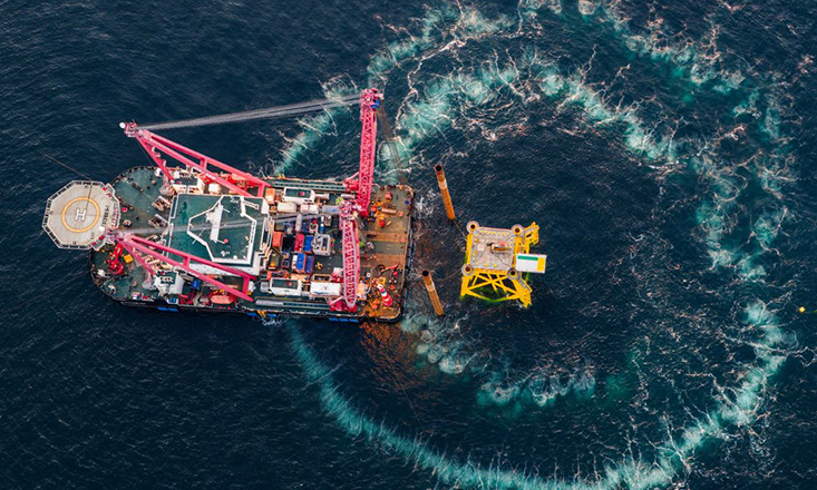 Thor offshore substation installed in North Sea