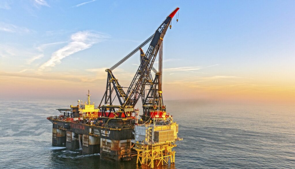 TenneT topside in place at Hollandse Kust TenneT topside in place at Hollandse Kust