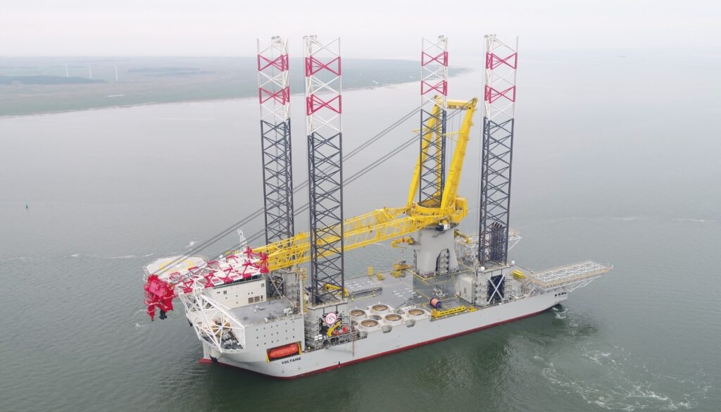 Voltaire docks in UK ahead of Dogger Bank work