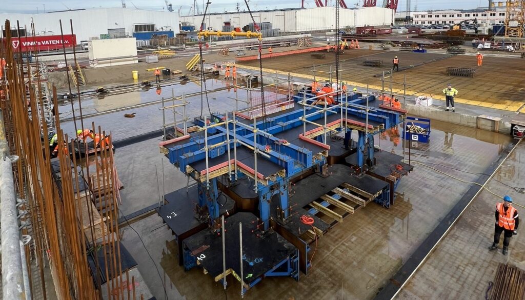 Specialist lifting equipment manufacturer Modulift is facilitating the construction the 3500MW Princess Elisabeth energy island  in Belgium that will act as an international energy hub to centralise all electricity produced by wind farms in the zone