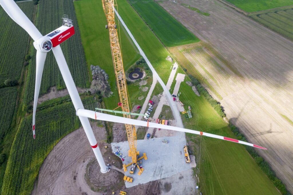 Nordex installs first N163/5.X turbine in Germany