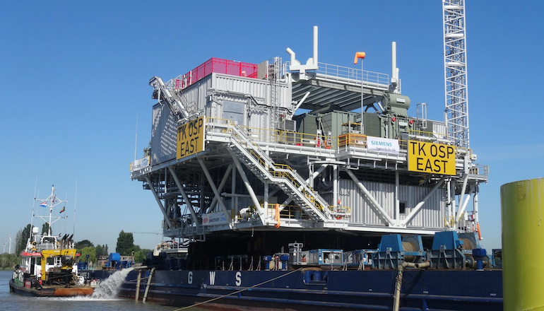 Triton Knoll installs second offshore substation