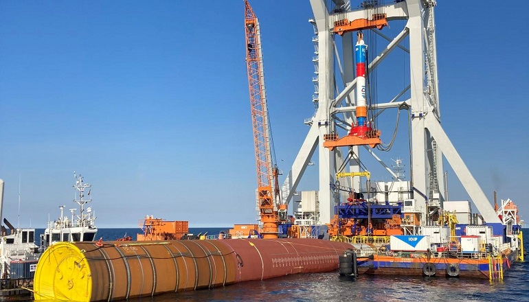 Van Oord installs first monopile at Baltic Eagle Van Oord installs first monopile at Baltic Eagle