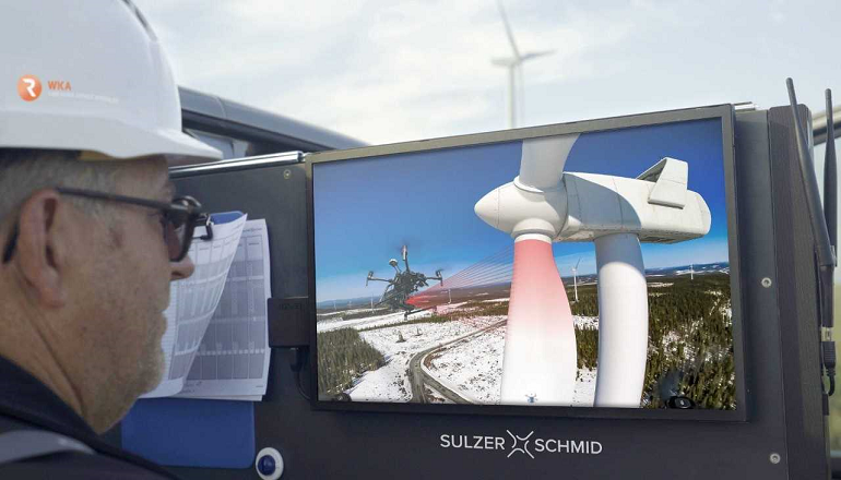 Drones swarm to Vestas Nordic blade check Drones swarm to Vestas Nordic blade check