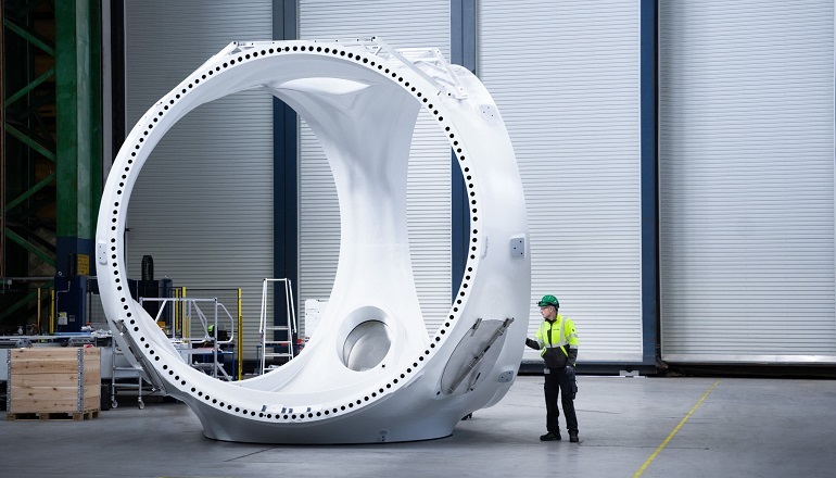 Production of the V236-15.0MW nacelle for the design prototype is well underway at Vestas' factory in Lindo