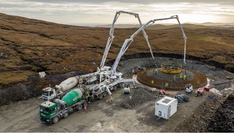 Concrete poured on final turbine base at Viking