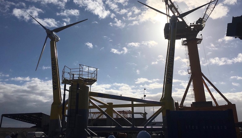 Spaniards unveil multi-turbine floater Spaniards unveil multi-turbine floater