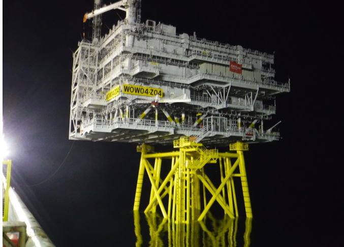 Walney 3 substations in place Walney 3 substations in place