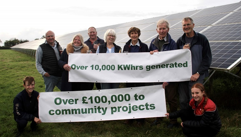 Community solar farm toasts 10-year operation Community solar farm toasts 10-year operation