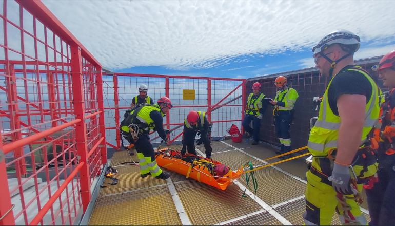 Ocean Winds runs safety drill at WindFloat Atlantic Ocean Winds runs safety drill at WindFloat Atlantic