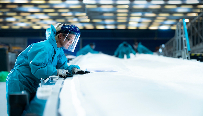 Vestas' blade factory in Nakskov