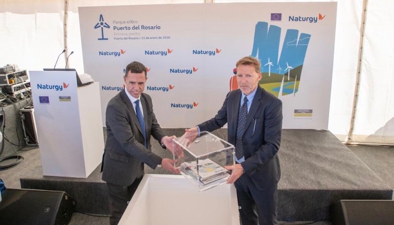 Spanish player breaks ground on Canaries wind Spanish player breaks ground on Canaries wind